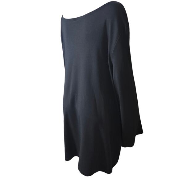 bryn Walker Made In USA Black 1X Twyla Tunic Lagenlook Oversized Ponte Knit NEW - Picture 6 of 9